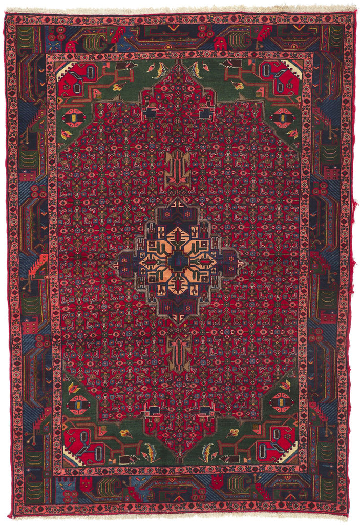 5 x 8 Vintage Persian Hamadan Rug 76126