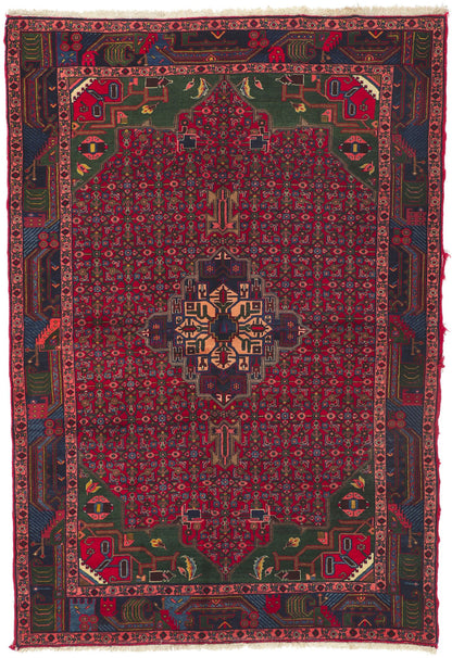 5 x 8 Vintage Persian Hamadan Rug 76126