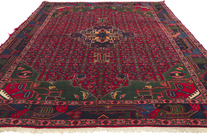 5 x 8 Vintage Persian Hamadan Rug 76126