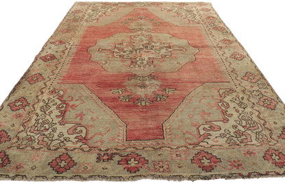 5 x 8 Vintage Turkish Oushak Rug 52352
