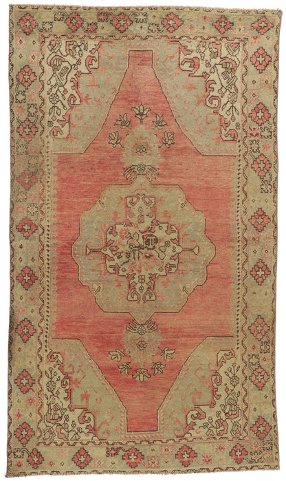 5 x 8 Vintage Turkish Oushak Rug 52352