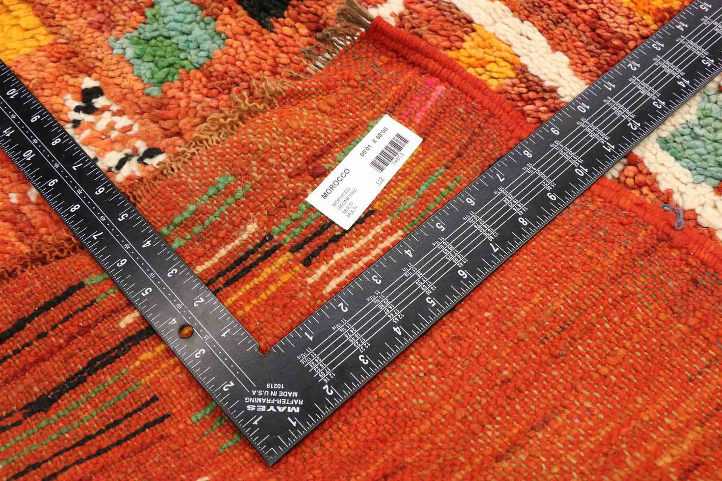 5 x 8 Vintage Boujad Moroccan Rug 74813