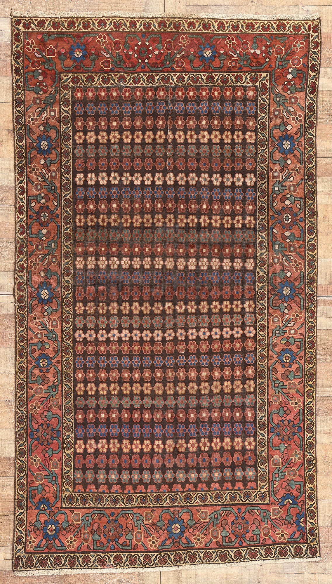 5 x 9 Antique Persian Hamadan Rug 75253