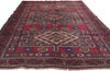 5 x 9 Antique Nomadic Afghan Baluch Rug 61233