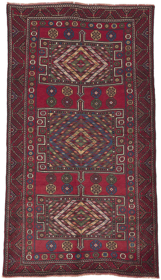 5 x 9 Antique Nomadic Afghan Baluch Rug 61233