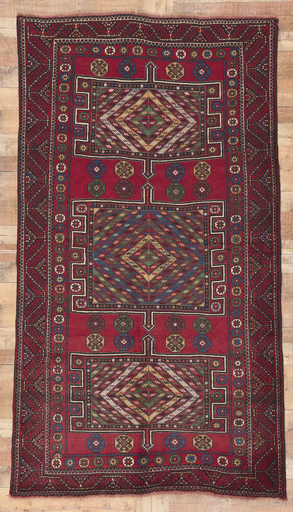 5 x 9 Antique Nomadic Afghan Baluch Rug 61233