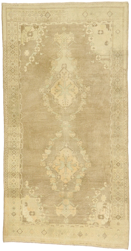 5 x 9 Vintage Turkish Oushak Rug 52992