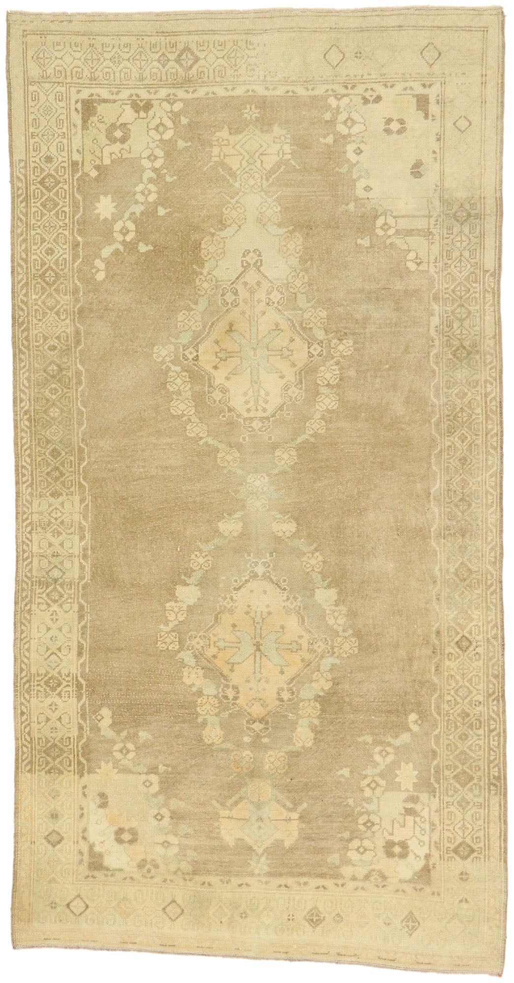 5 x 9 Vintage Turkish Oushak Rug 52992
