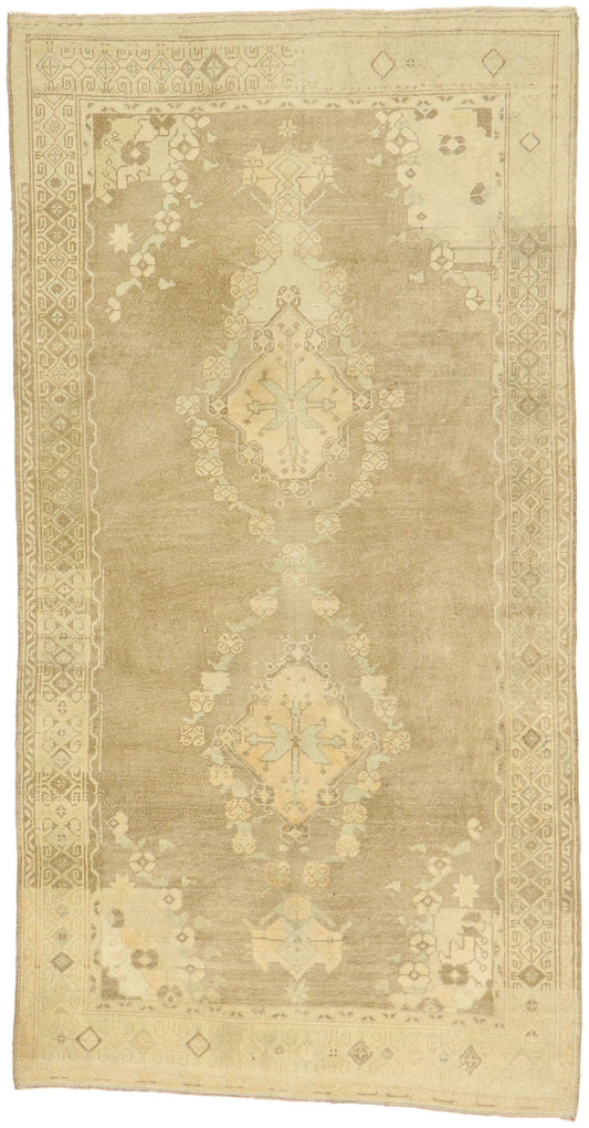 5 x 9 Vintage Turkish Oushak Rug 52992