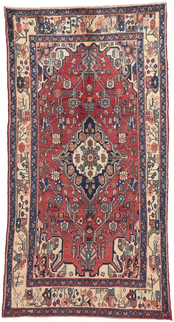 5 x 9 Vintage Persian Hamadan Rug 61258