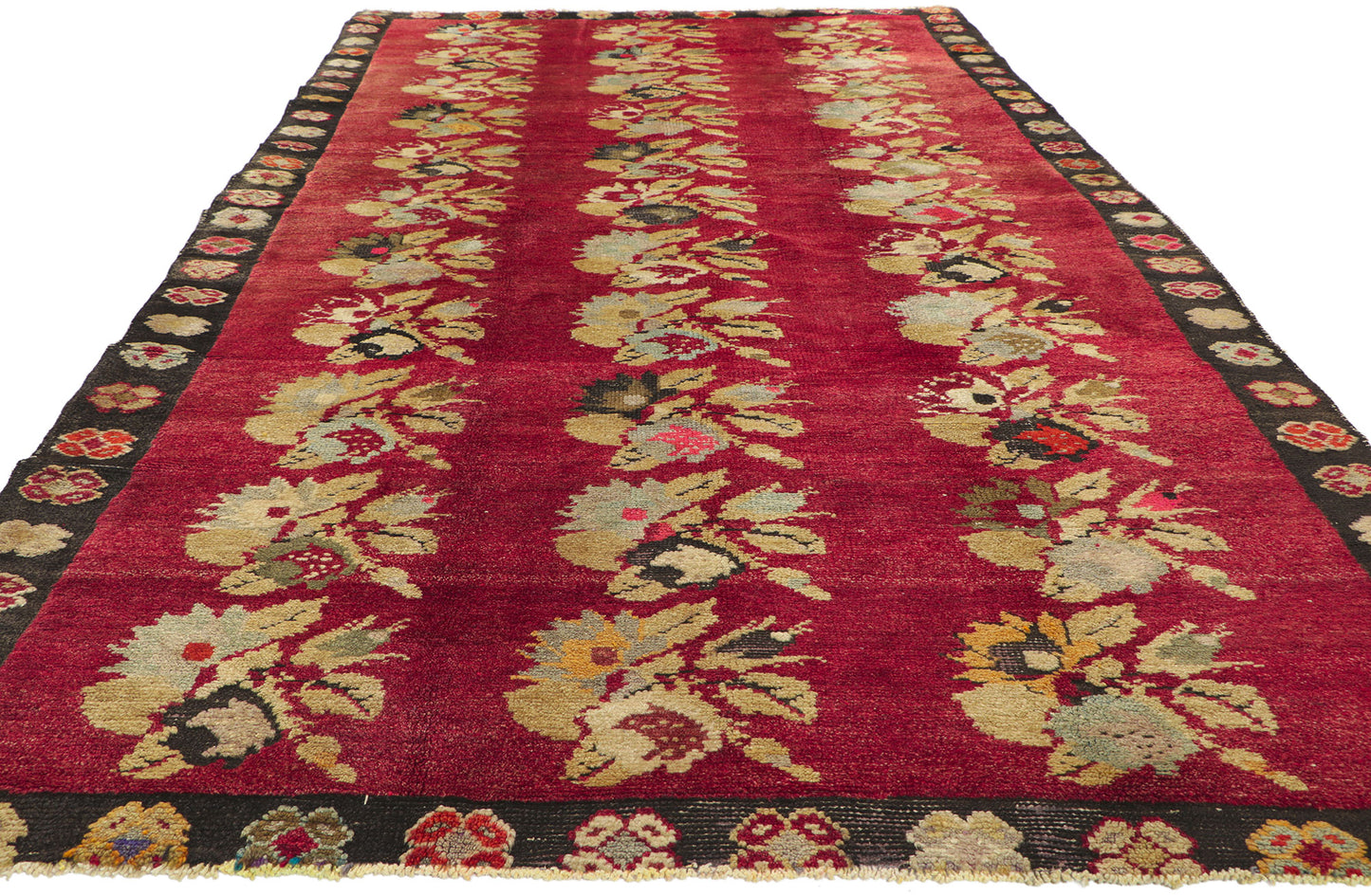 5 x 9 Vintage Turkish Oushak Rug 51670