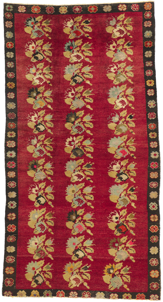 5 x 9 Vintage Turkish Oushak Rug 51670