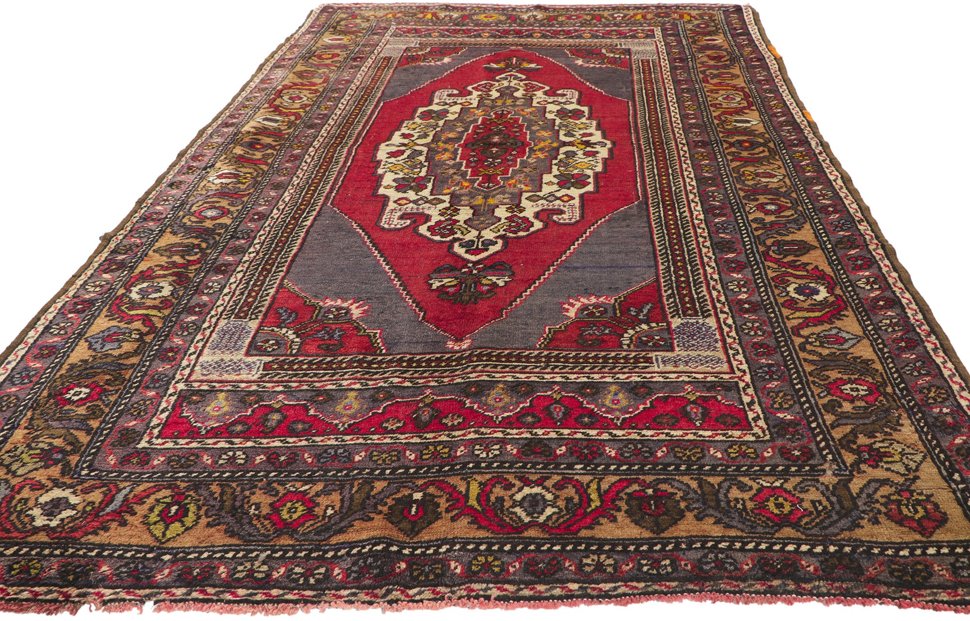 5 x 9 Vintage Turkish Oushak Rug 72690