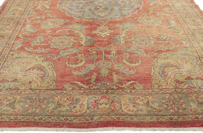 5 x 9 Vintage Turkish Oushak Rug 50523