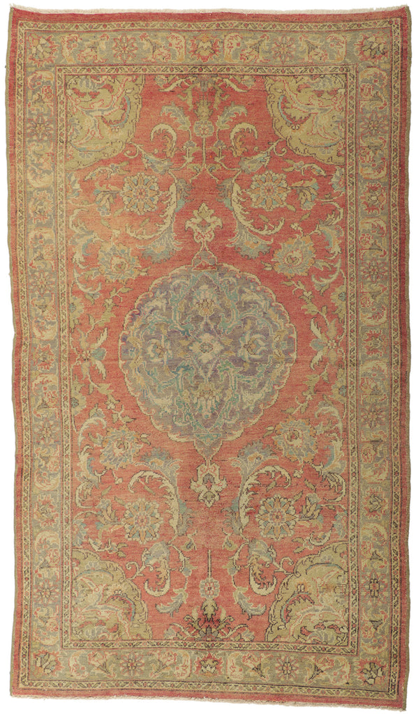 5 x 9 Vintage Turkish Oushak Rug 50523