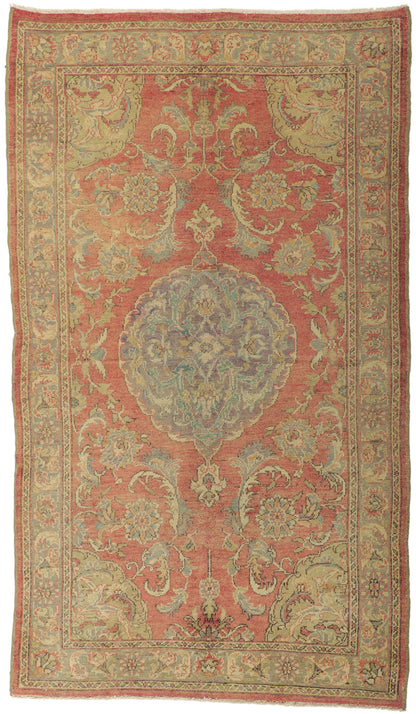 5 x 9 Vintage Turkish Oushak Rug 50523