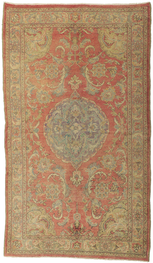 5 x 9 Vintage Turkish Oushak Rug 50523