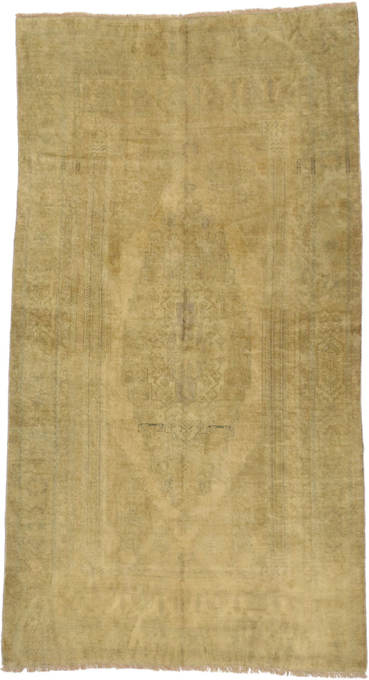 5 x 10 Vintage Turkish Oushak Rug 74112