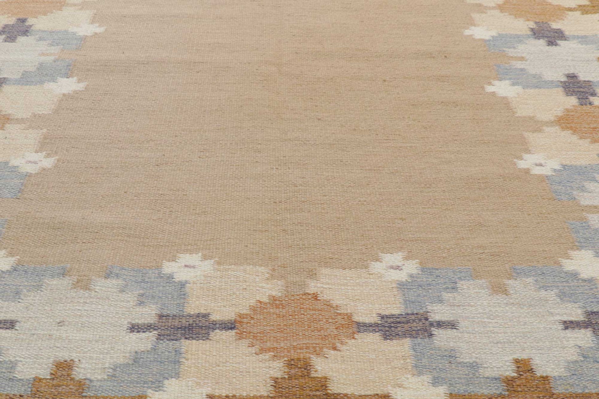 6 x 8 Gitt Grannsjo Vintage Swedish Rollakan Rug 78266