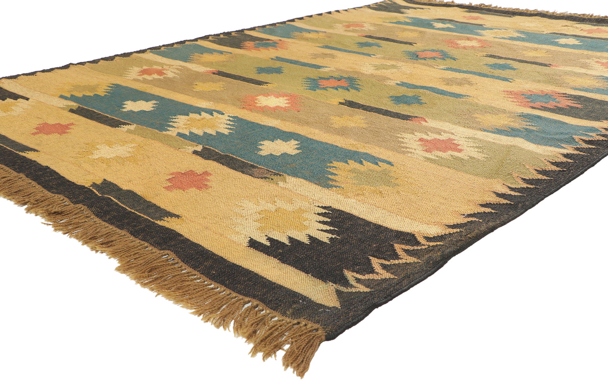 6 x 9 Vintage Indian Kilim Rug 78114