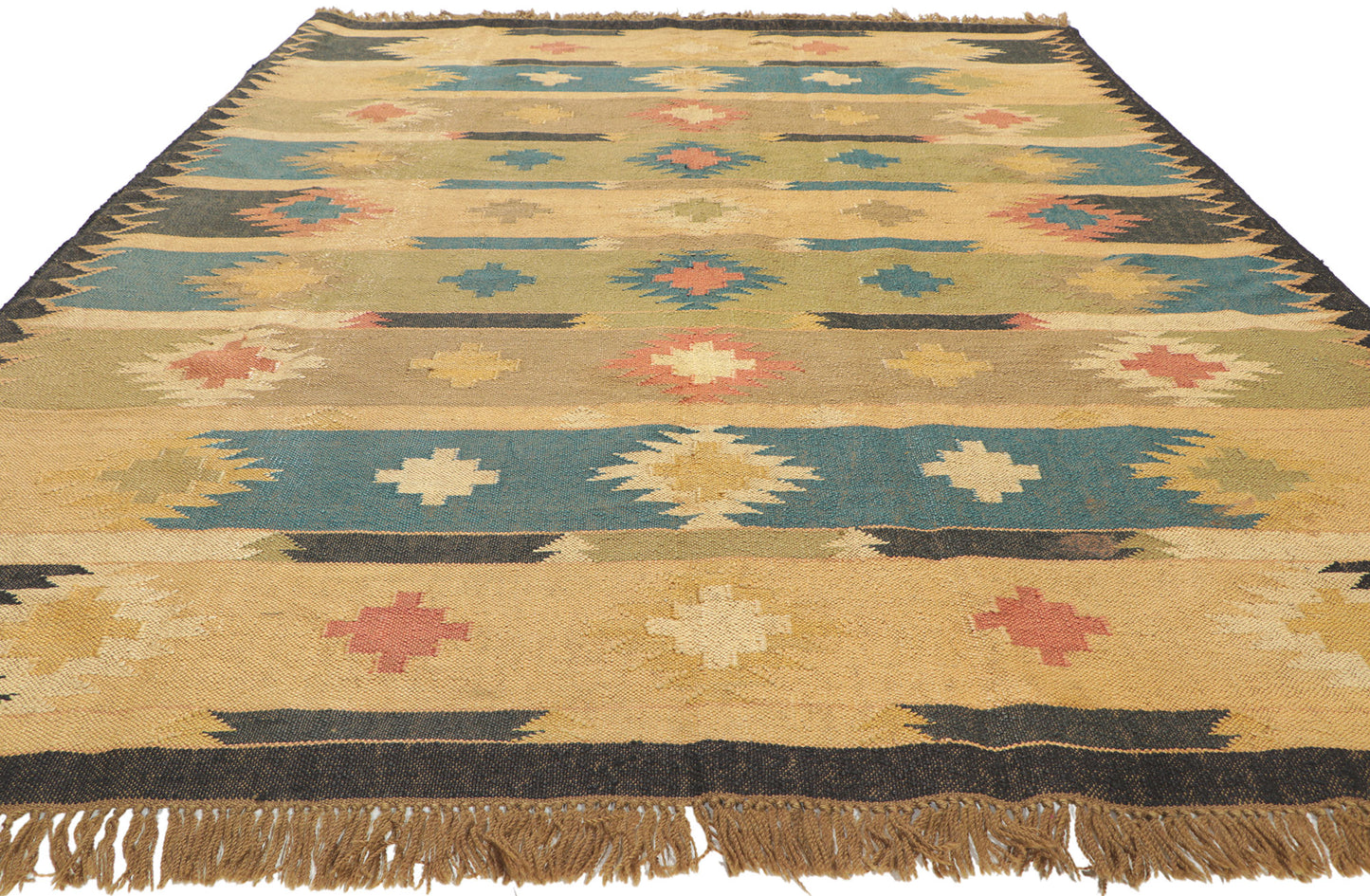 6 x 9 Vintage Indian Kilim Rug 78114