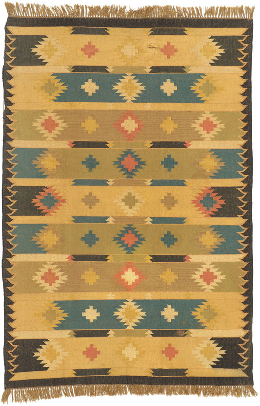 6 x 9 Vintage Indian Kilim Rug 78114