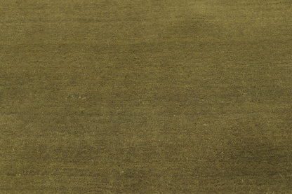 6 x 9 Solid Olive Green Modern Rug 30929