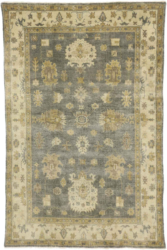 6 x 9 Vintage-Inspired Oushak Rug 30189