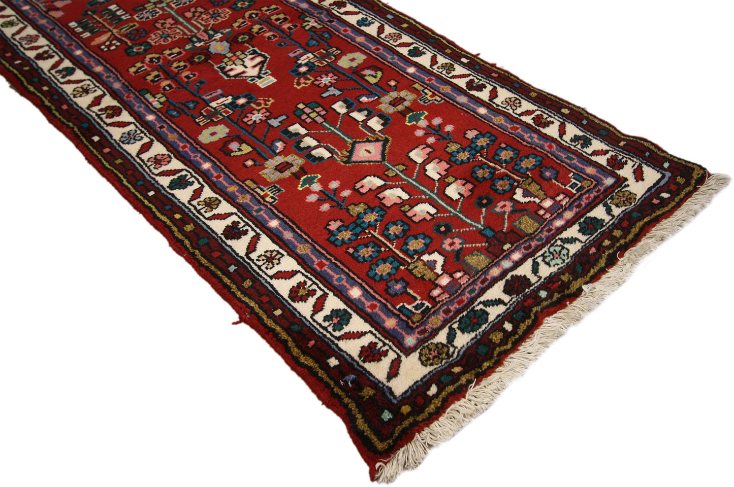 2 x 10 Vintage Hamadan Runner 60182