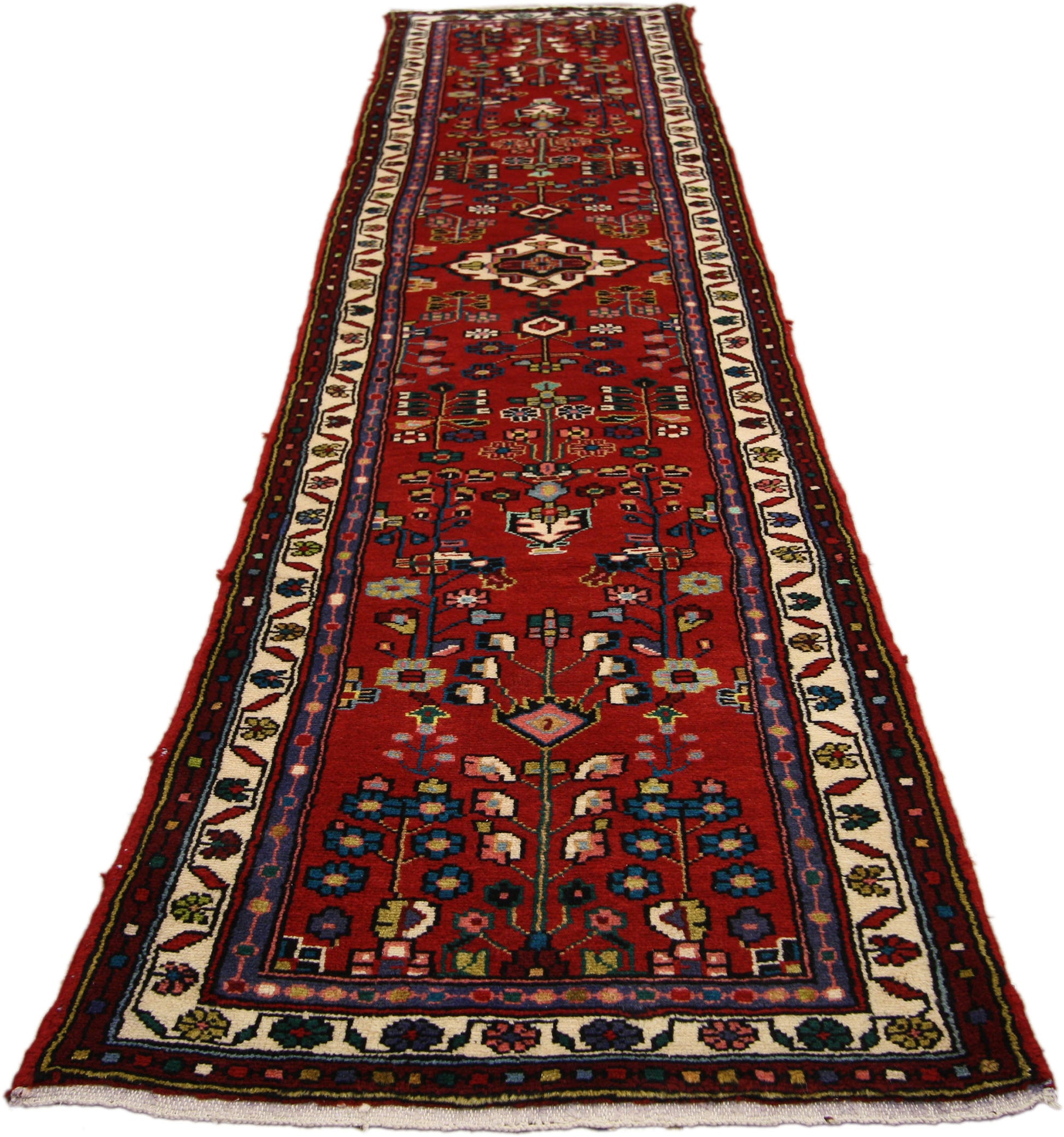 2 x 10 Vintage Hamadan Runner 60182
