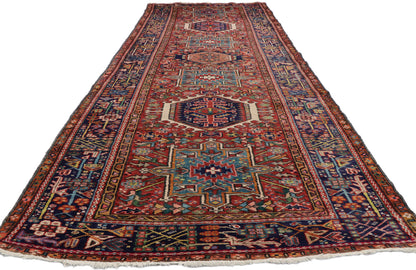 4 x 12 Vintage Persian Heriz Runner 60197