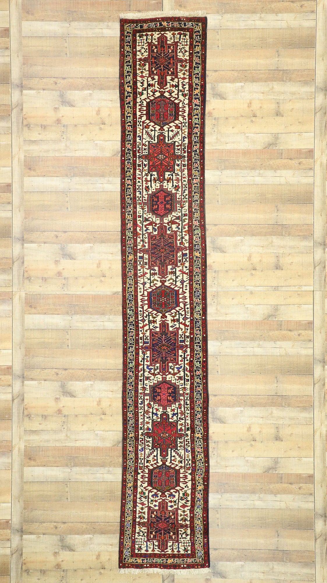 2 x 14 Vintage Persian Heriz Runner 60214