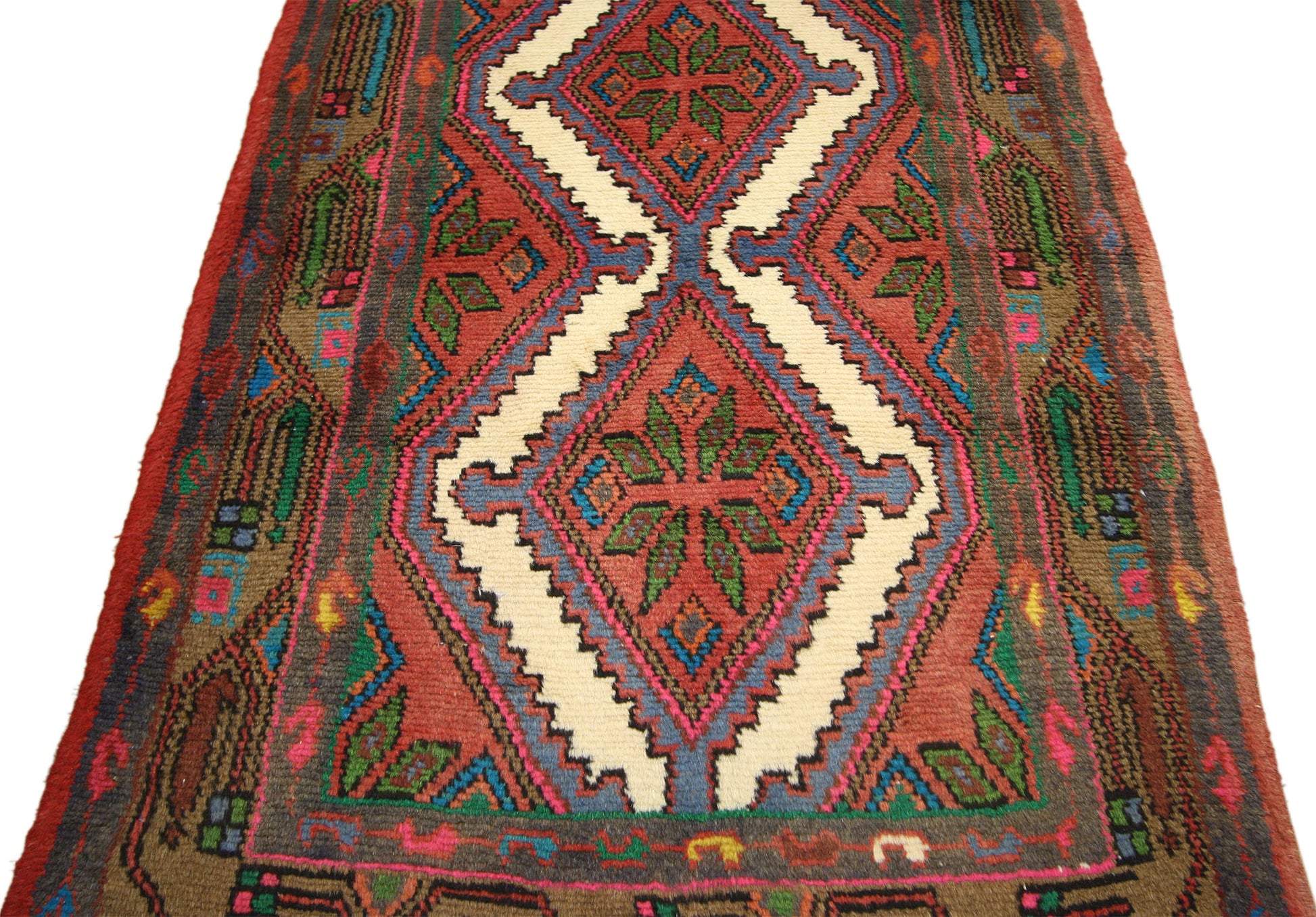 3 x 10 Vintage Hamadan Rug 60223