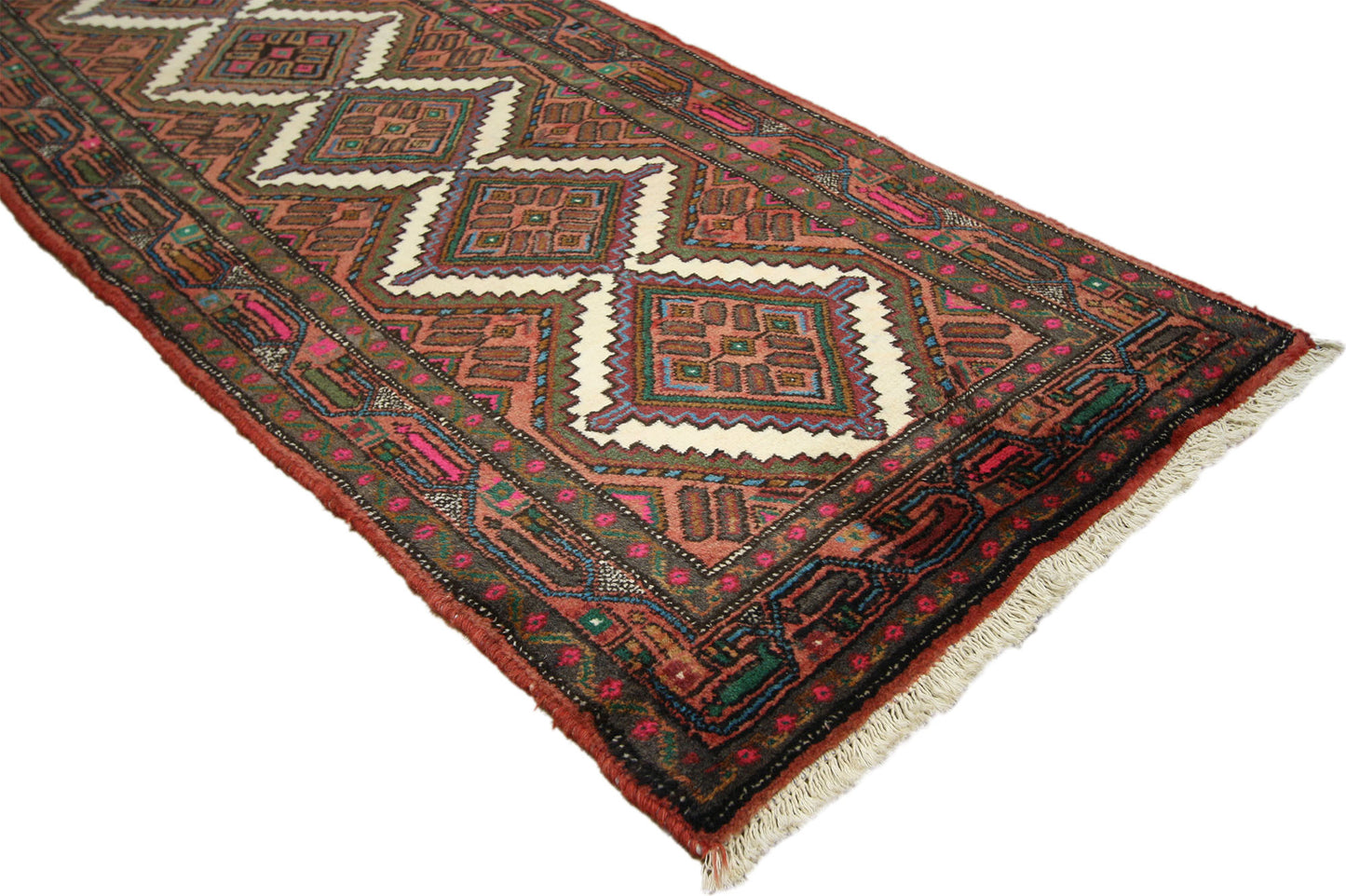 3 x 10 Vintage Hamadan Rug 60230