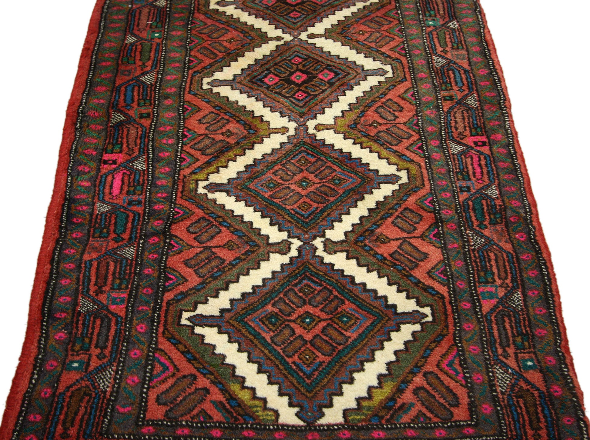 3 x 10 Vintage Hamadan Rug 60230