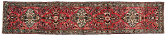 3 x 14 Vintage Hamadan Rug 60240