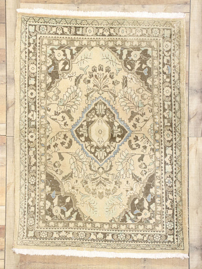 4 x 5 Vintage Persian Hamadan Rug 60270