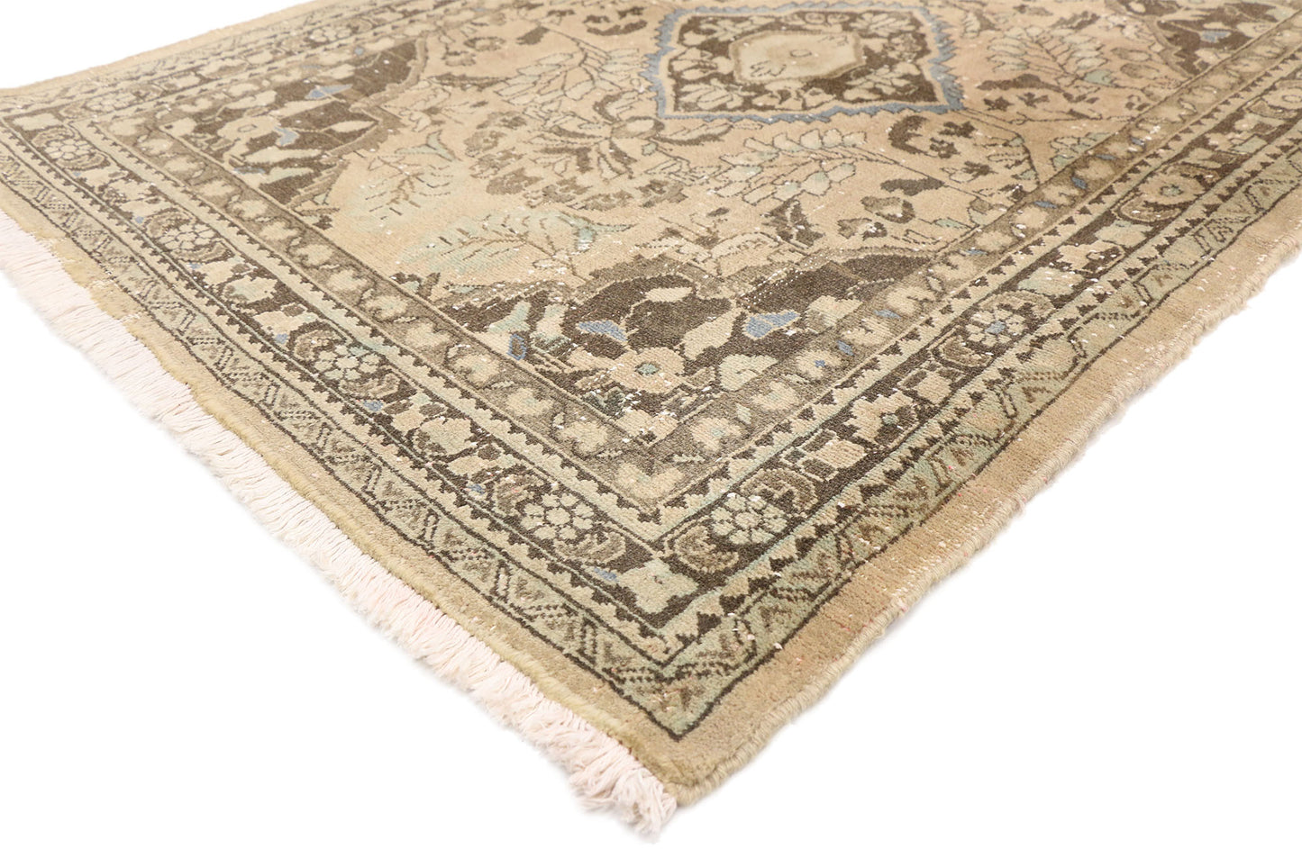 4 x 5 Vintage Persian Hamadan Rug 60270