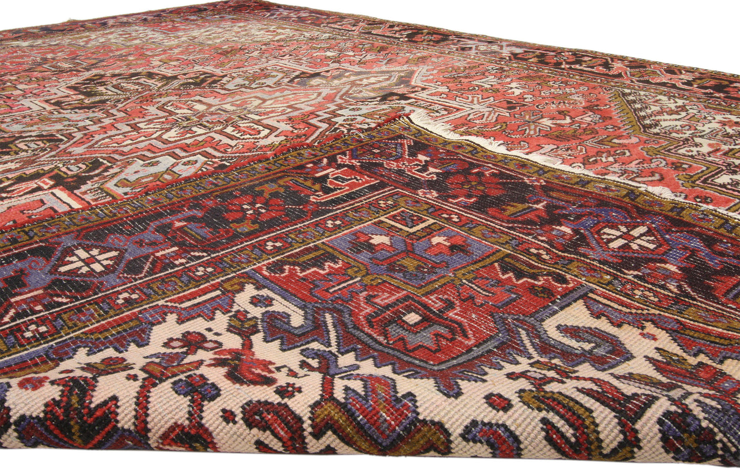 8 x 11 Vintage Persian Heriz Rug 60300