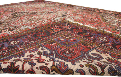 8 x 11 Vintage Persian Heriz Rug 60300