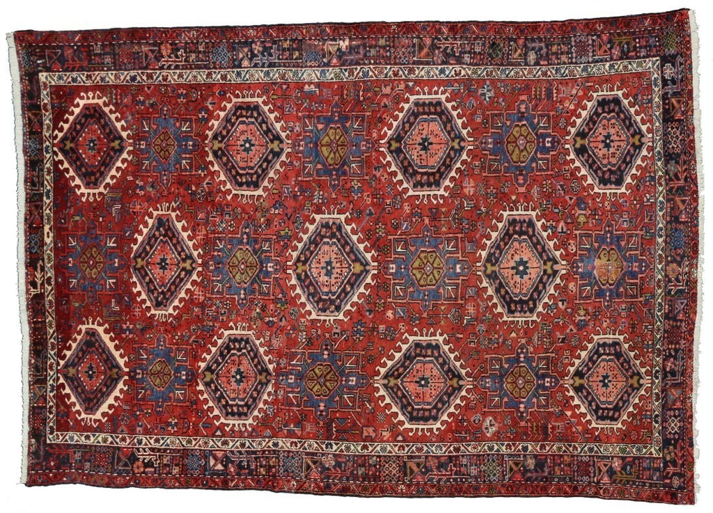 9 x 13 Vintage Heriz Rug 60313