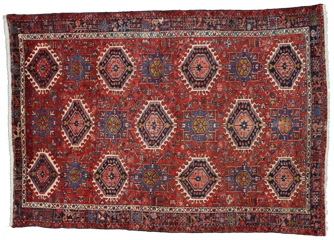 9 x 13 Vintage Heriz Rug 60313