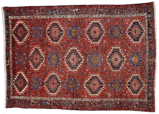 9 x 13 Vintage Heriz Rug 60313
