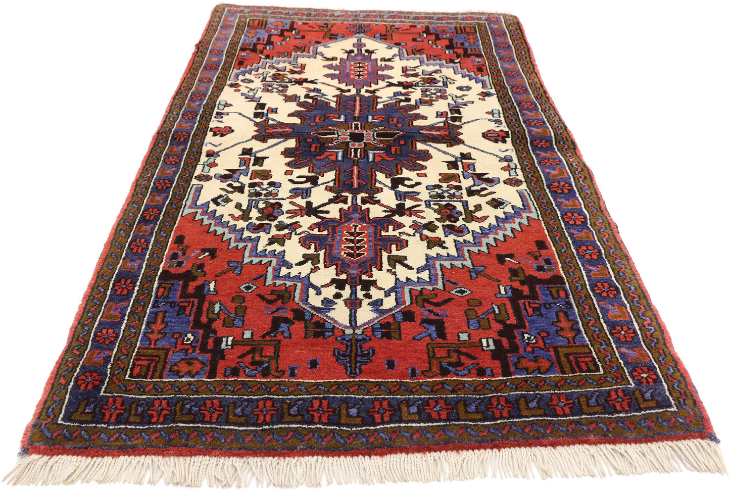 3 x 6 Vintage Heriz Rug 60322
