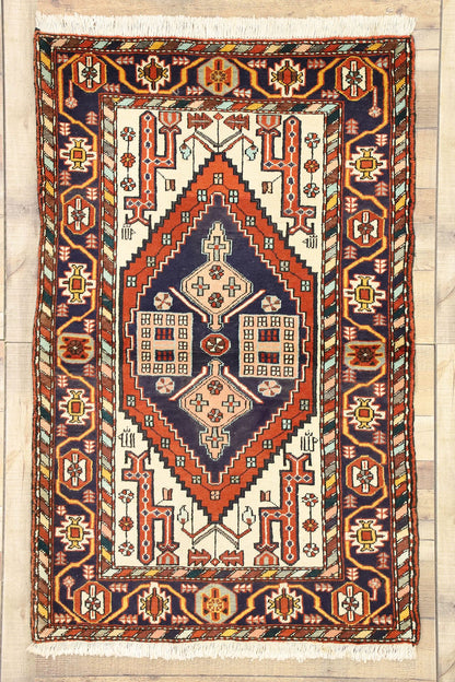 4 x 6 Vintage Persian Heriz Rug 60328