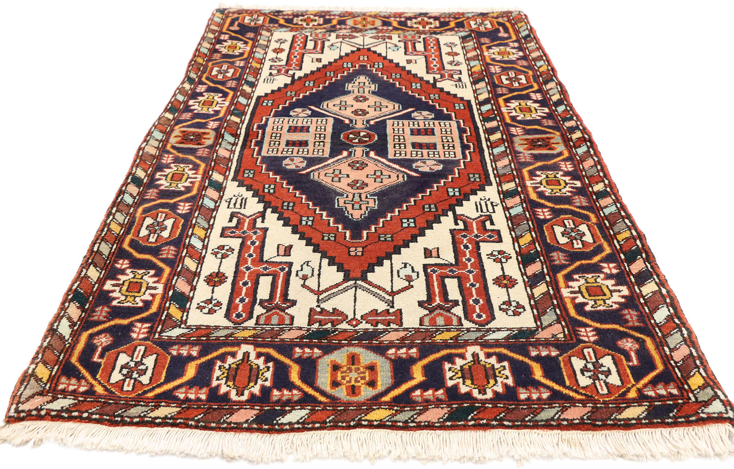 4 x 6 Vintage Persian Heriz Rug 60328