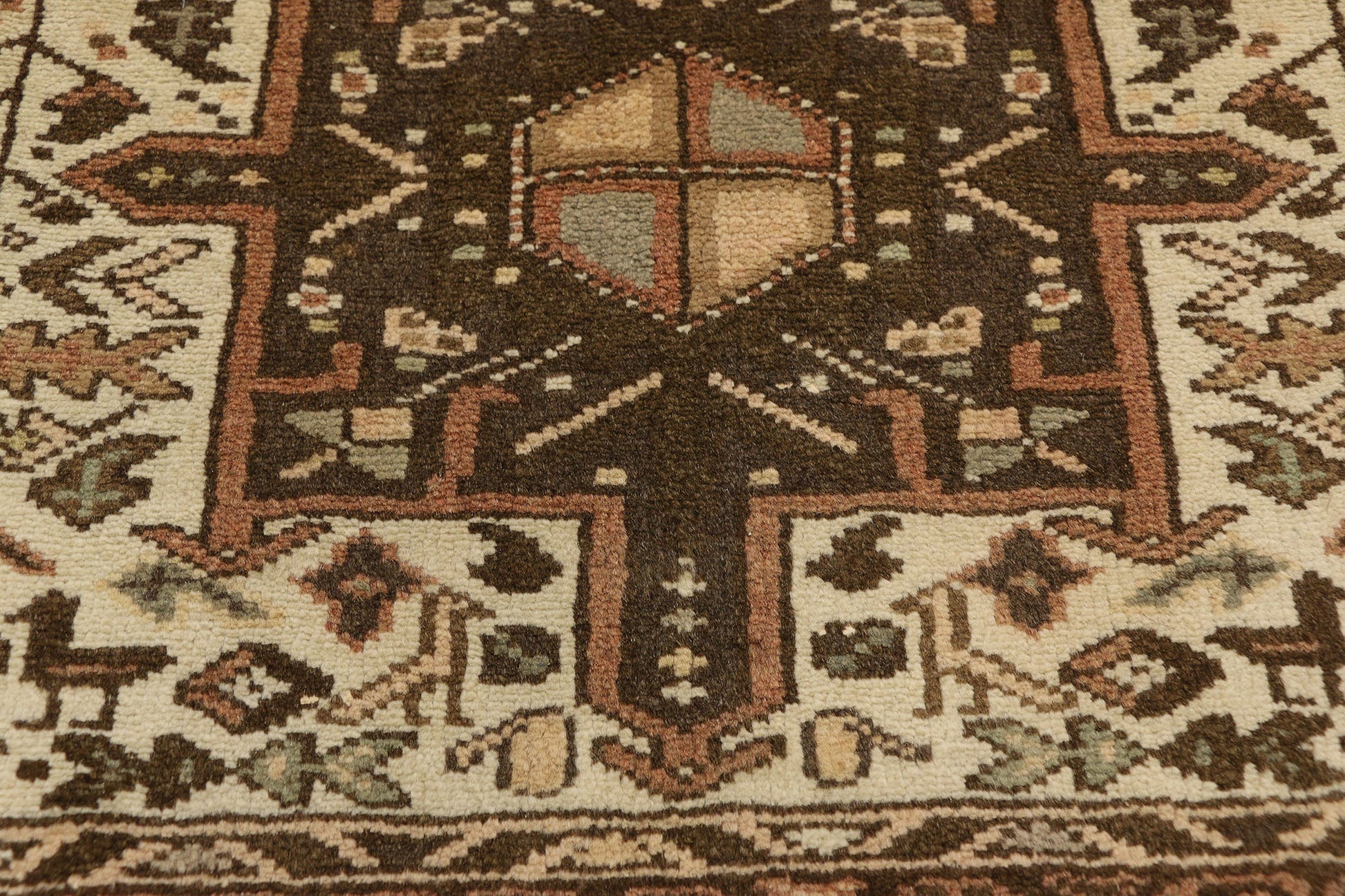 3 x 5 Vintage Persian Karaja Heriz Rug 60331