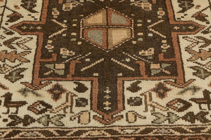 3 x 5 Vintage Persian Karaja Heriz Rug 60331
