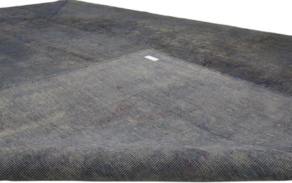 8 x 11 Vintage Distressed Overdyed Rug 60602