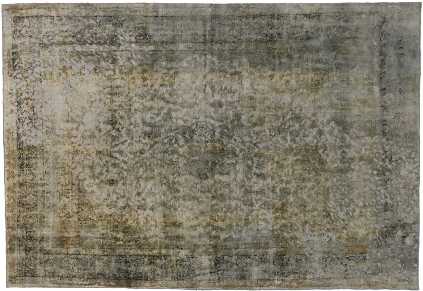 9 x 13 Vintage Overdyed Rug 60606